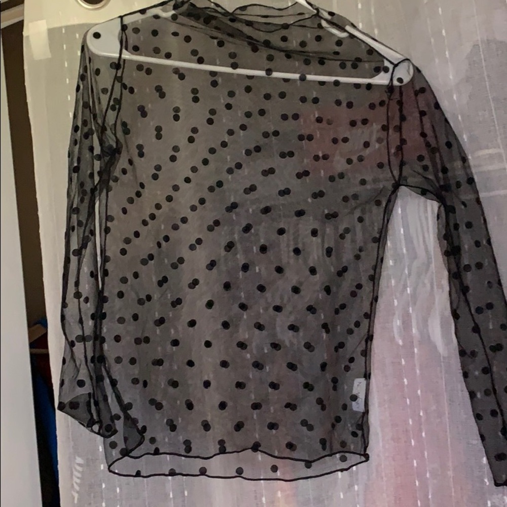 Black mesh top EVERYTHING MUST GO